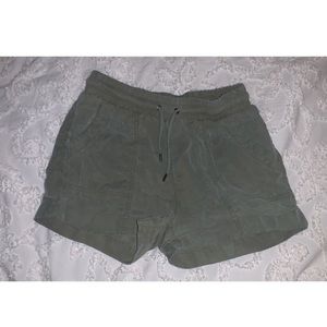army green shorts